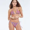 Kvinnor Juicy Couture Adriana Lila Blommor Virkad Botten