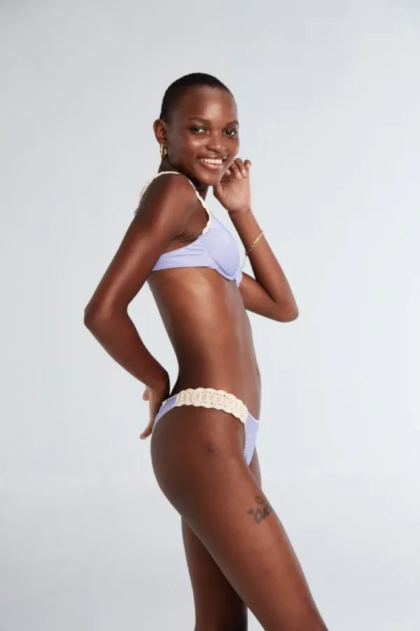 Kvinnor Juicy Couture Alessia Lilac Shine Med Virkad Topp