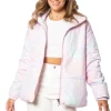 Kvinnor Juicy Couture Avalon Logo Sleeve Puffer