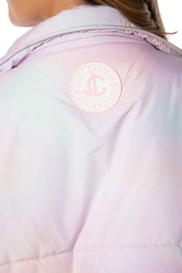 Kvinnor Juicy Couture Avalon Logo Sleeve Puffer