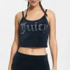 Kvinnor Juicy Couture Big Bling Velour Linne
