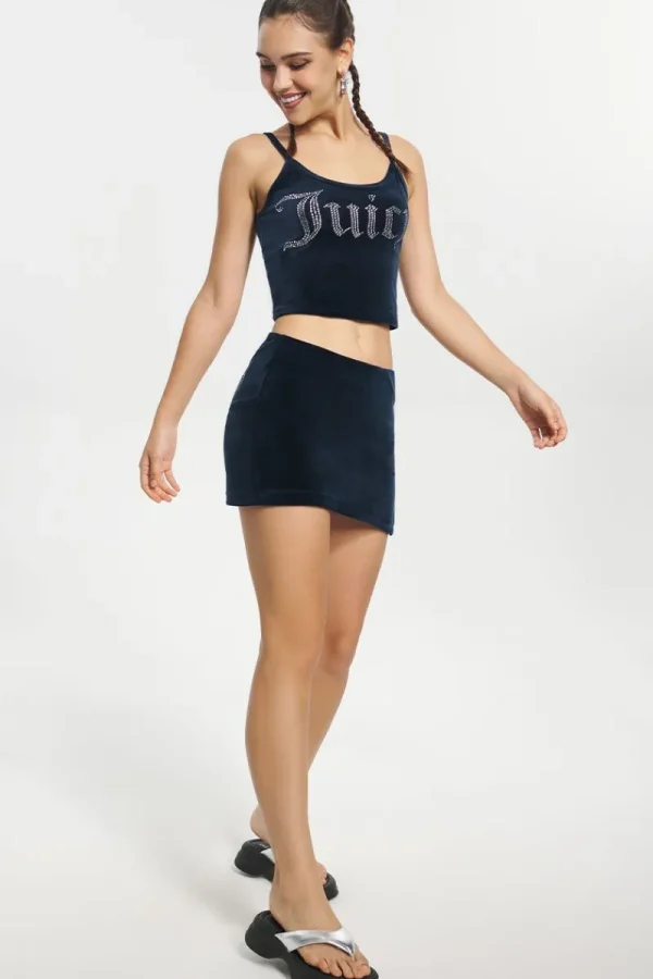 Kvinnor Juicy Couture Big Bling Velour Linne