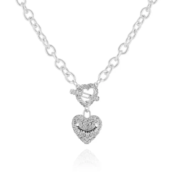 Juicy Couture Bling Hjartat Hangande Charm Halsband