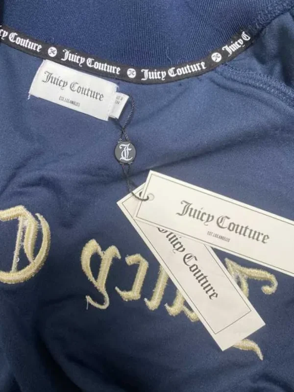 Kvinnor Juicy Couture Broderad Velourbomberjacka—Rejuiced