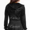 Kvinnor Juicy Couture Cancer Big Bling Velour Hoodie