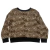 Kvinnor Juicy Couture Crewneck Leopard Pyjamas Top—Rejuiced