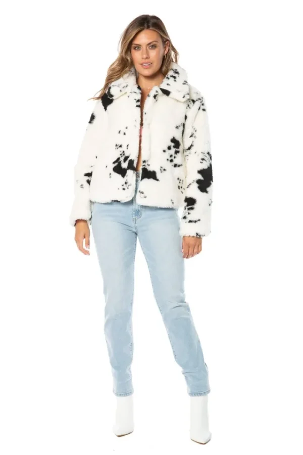 Kvinnor Juicy Couture Flackig Faux Sherpajacka