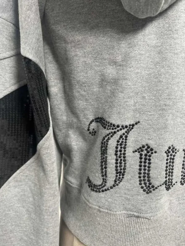 Kvinnor Juicy Couture Hoodie I Paljettfleece—Rejuiced