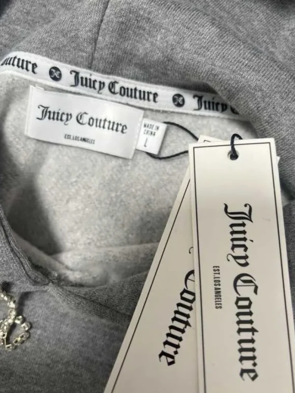 Kvinnor Juicy Couture Hoodie I Paljettfleece—Rejuiced
