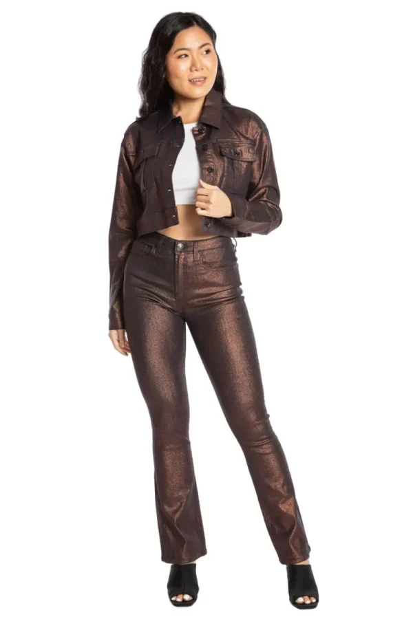Kvinnor Juicy Couture Julian Glossy Coated Jacka