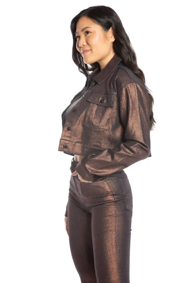 Kvinnor Juicy Couture Julian Glossy Coated Jacka