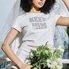 Kvinnor Juicy Couture Keep Him Big Bling Velour Baby Tee