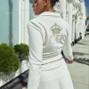 Kvinnor Juicy Couture Keep It Juicy Cotton Velour Mockneck Traningsjacka