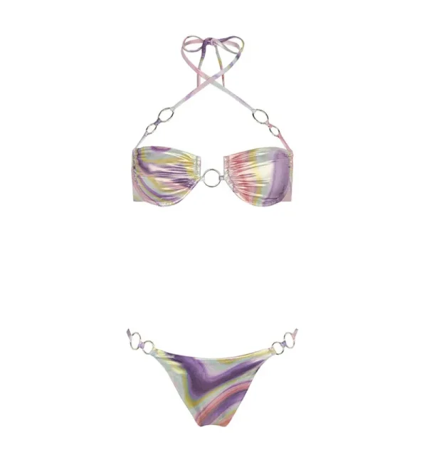 Kvinnor Juicy Couture Kenya Tie Dye Metallic Top