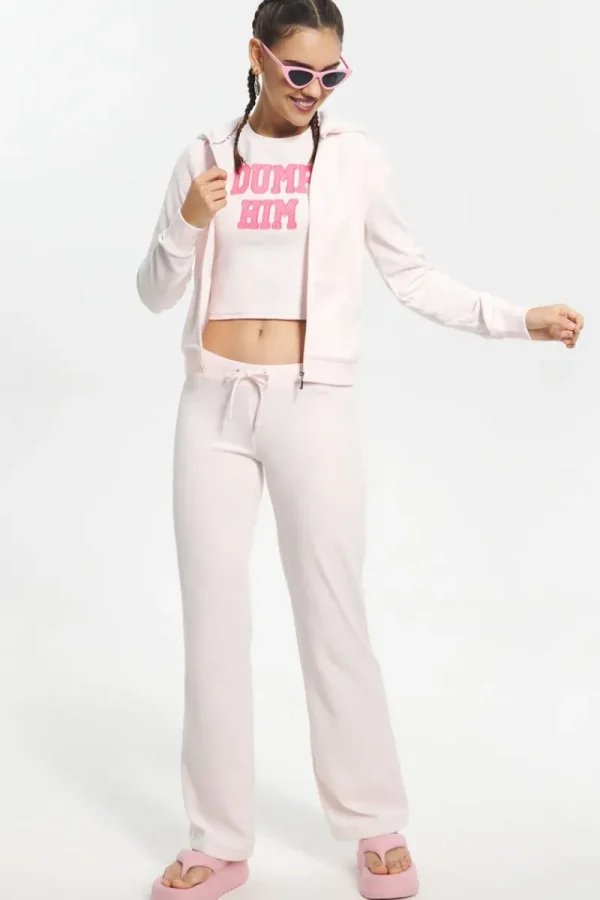 Kvinnor Juicy Couture Klassisk Luvtroja I Bomullsvelour