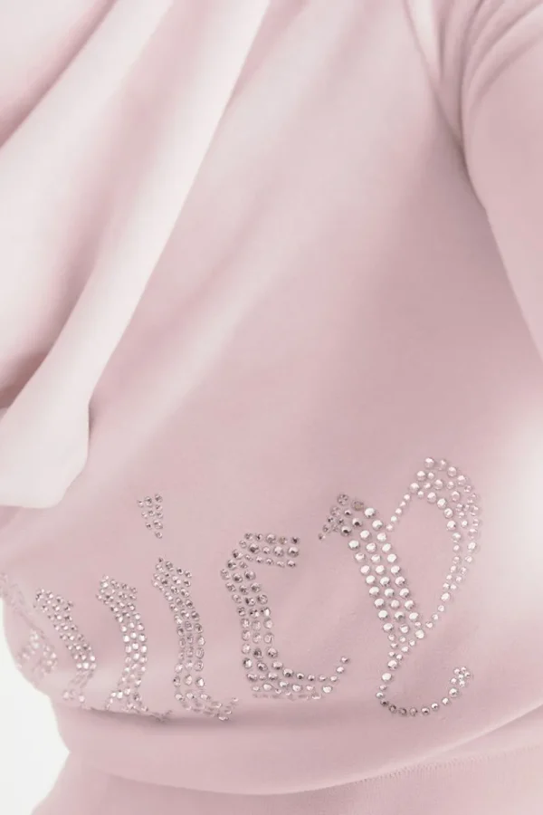 Kvinnor Juicy Couture Og Big Bling Velour Hoodie