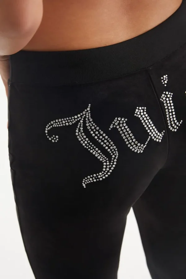 Kvinnor Juicy Couture Og Big Bling Velour Track Pants —Rejuiced