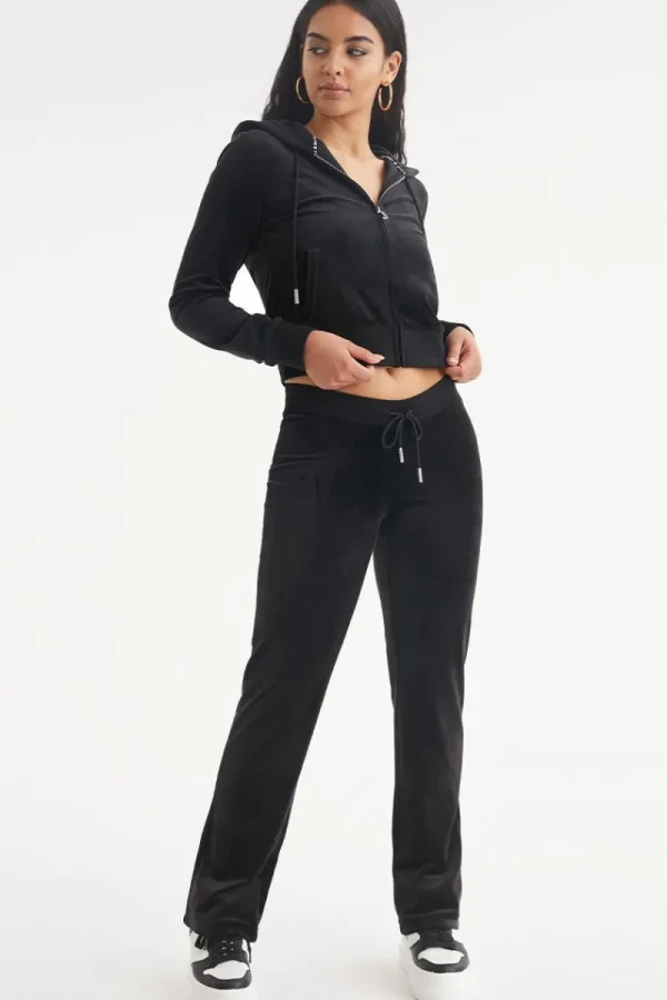 Kvinnor Juicy Couture Og Big Bling Velour Track Pants —Rejuiced