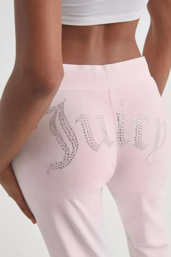 Kvinnor Juicy Couture Og Big Bling Velour Träningsbyxor