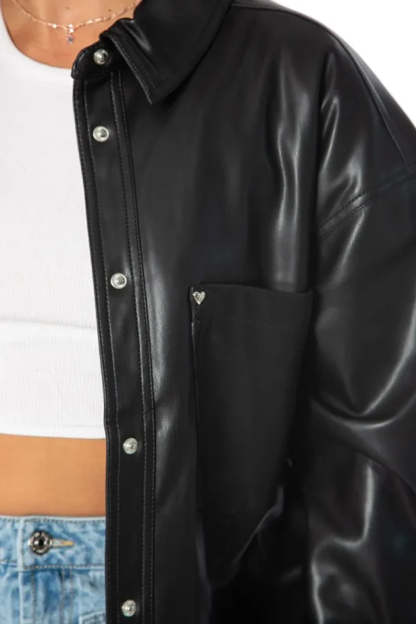 Kvinnor Juicy Couture Overdimensionerad Konstladershacket