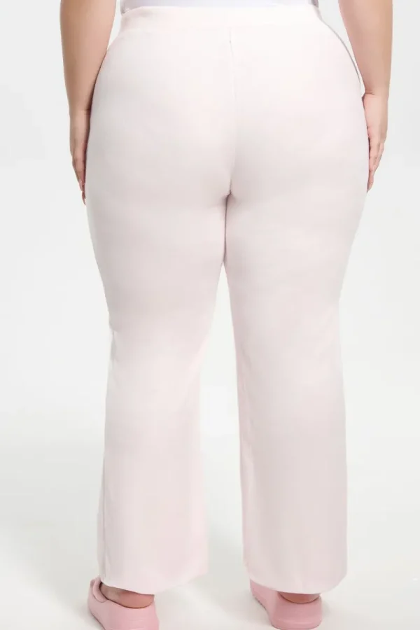 Kvinnor Juicy Couture Plus-Size Klassiska Bomullsvelour Träningsbyxor