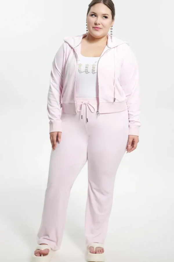 Kvinnor Juicy Couture Plus-Size Mixed Jewels Velour Träningsbyxor