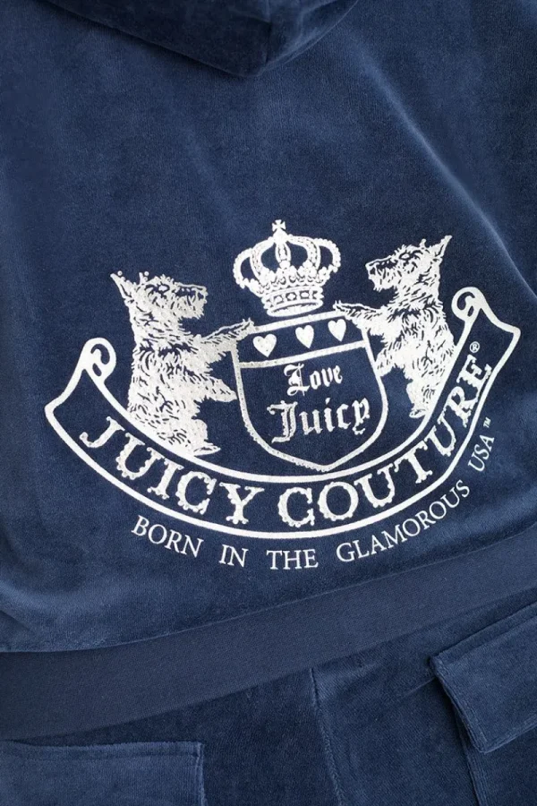 Kvinnor Juicy Couture Plus-Size Scottie Cotton Velour Hoodie