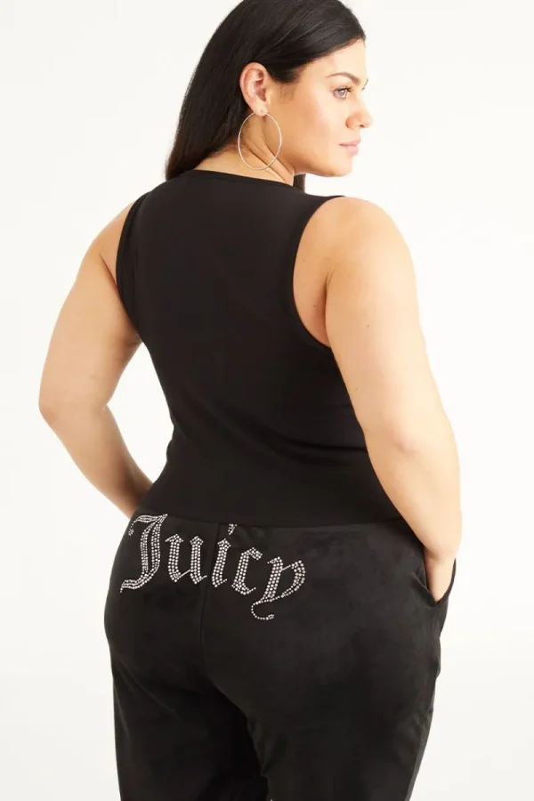 Kvinnor Juicy Couture Plus-Size Small Bling Linne