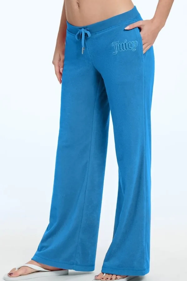 Kvinnor Juicy Couture Tonal Towel Terry Track Pants