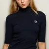 Kvinnor Juicy Couture Tretorn Mock Neck Ponte Top