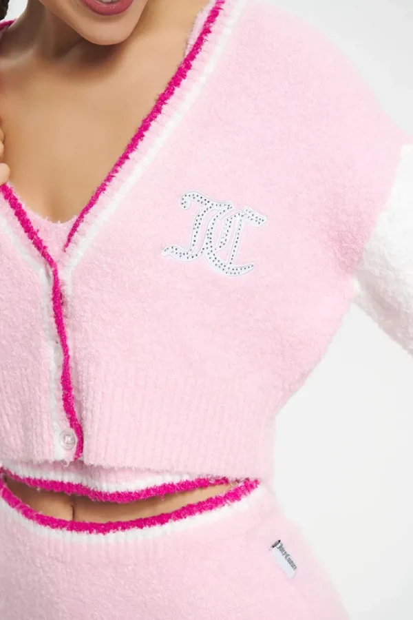 Kvinnor Juicy Couture Varsity Knit Cardigan
