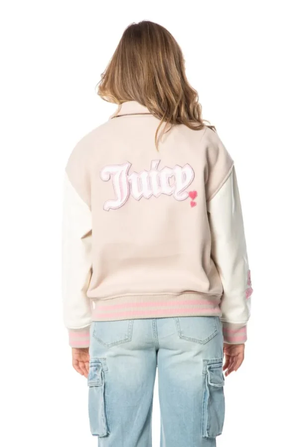 Kvinnor Juicy Couture Varsity-Jacka Med Konvertibla Krage