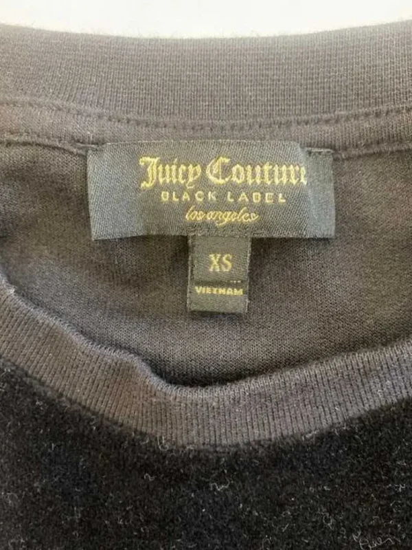 Kvinnor Juicy Couture Velour Juicy Cropped Langarmad—Rejuiced